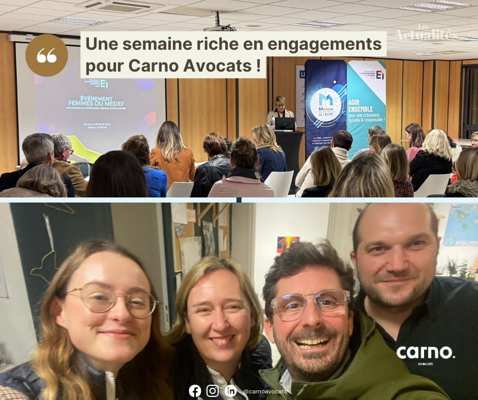 Une semaine riche en engagements pour Carno Avocats !